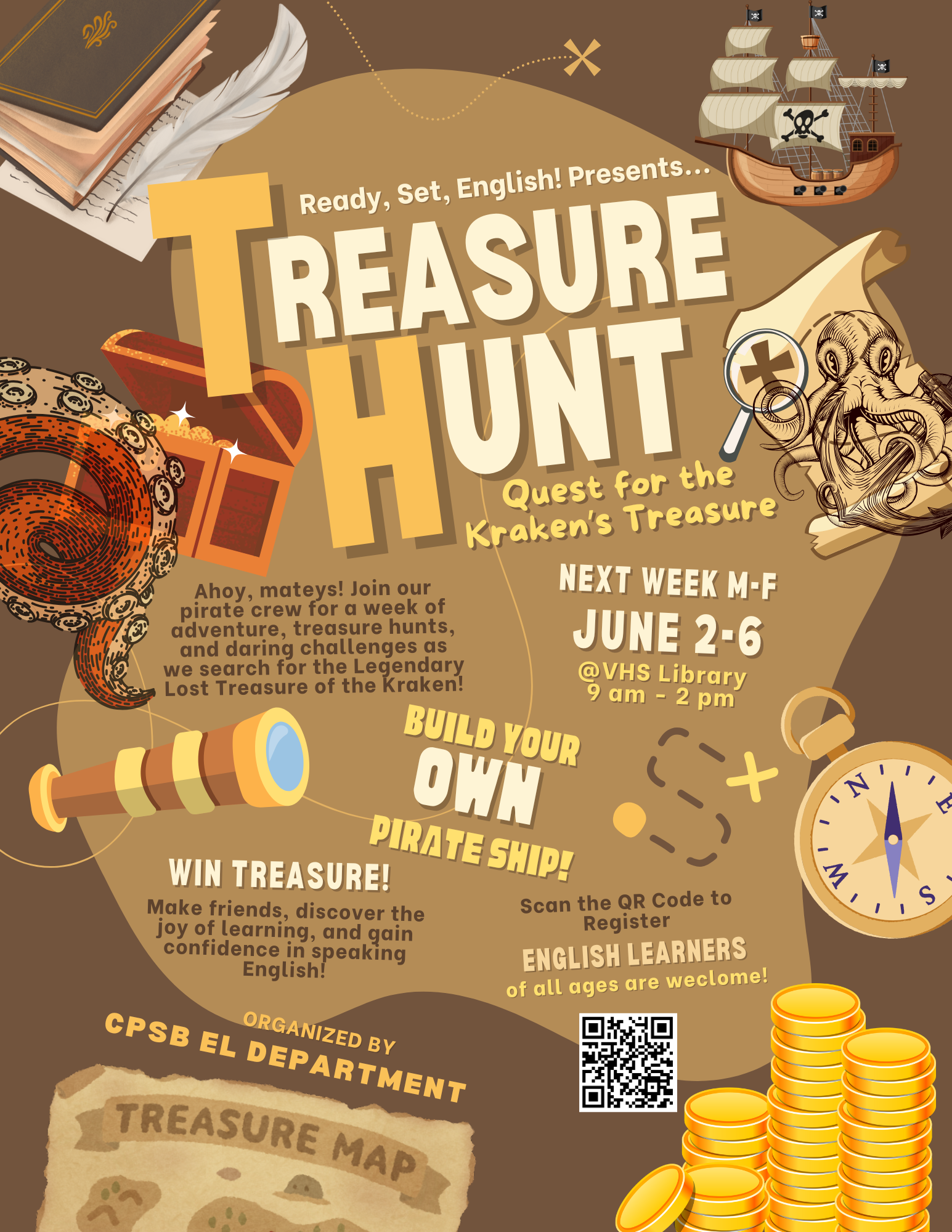 Ready, Set, English! Treasure Hunt