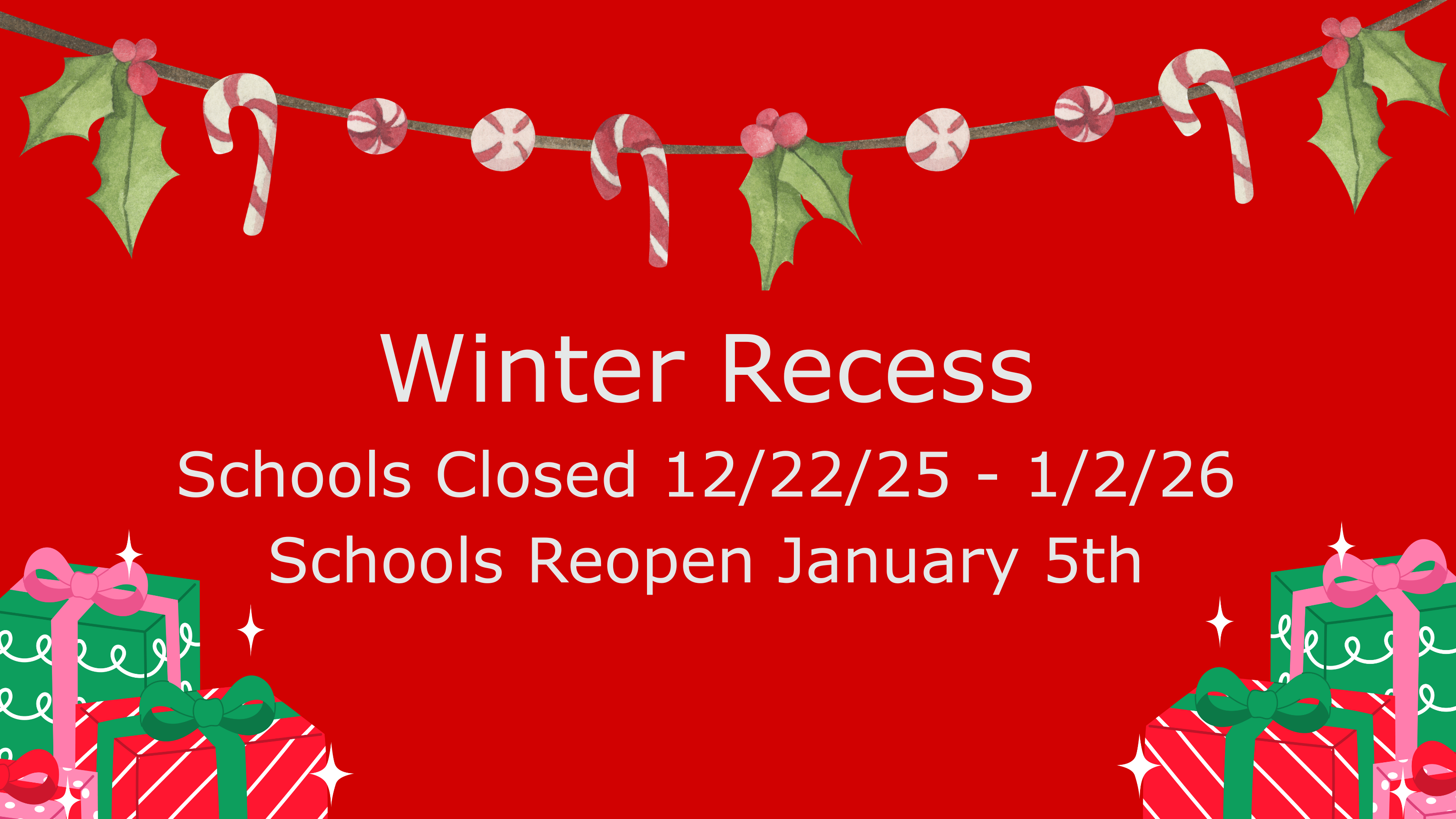 Winter Recess