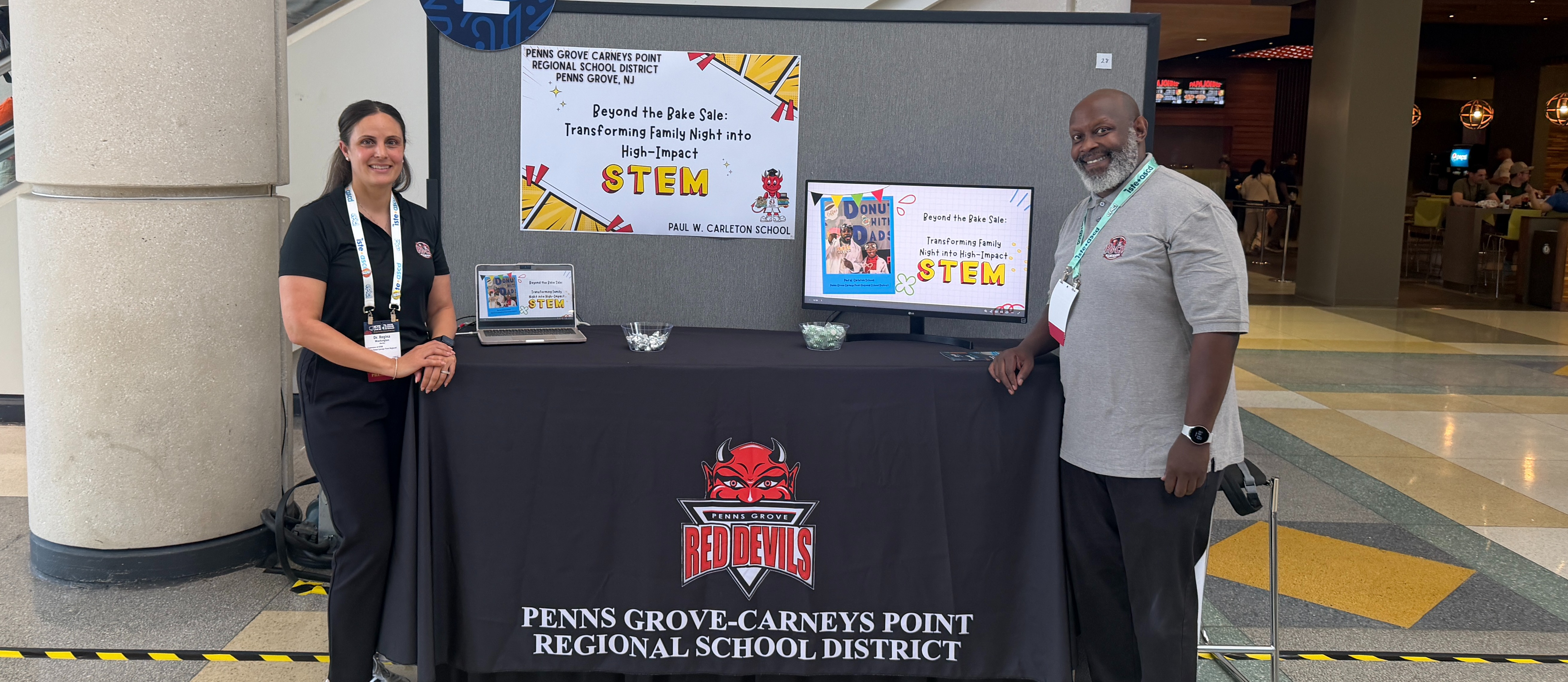 Dr. Baynes and Dr. Washington presenting the PGCP STEM program at the ISTE Conference