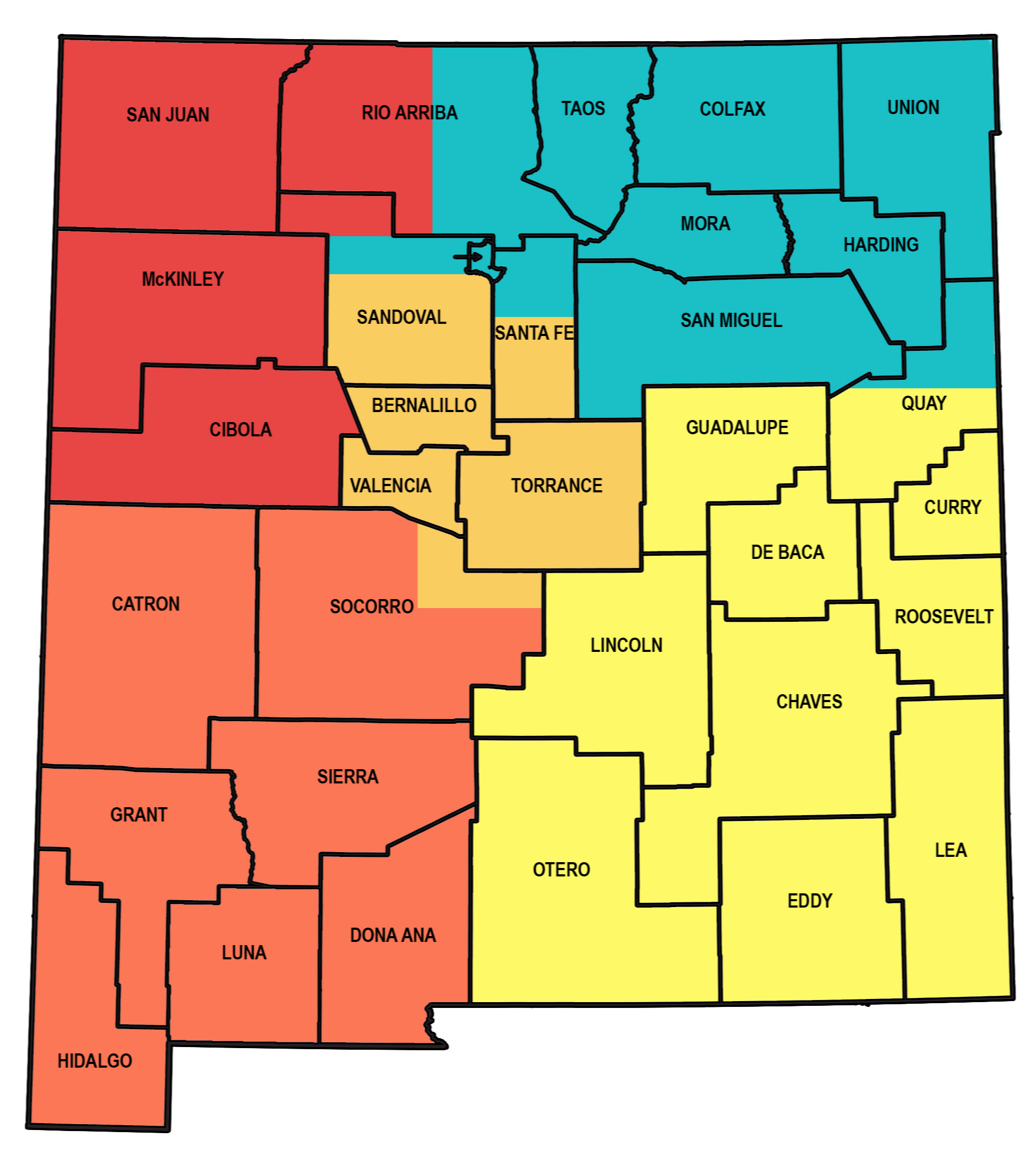 The Early Intervention & Developmental Services Statewide map