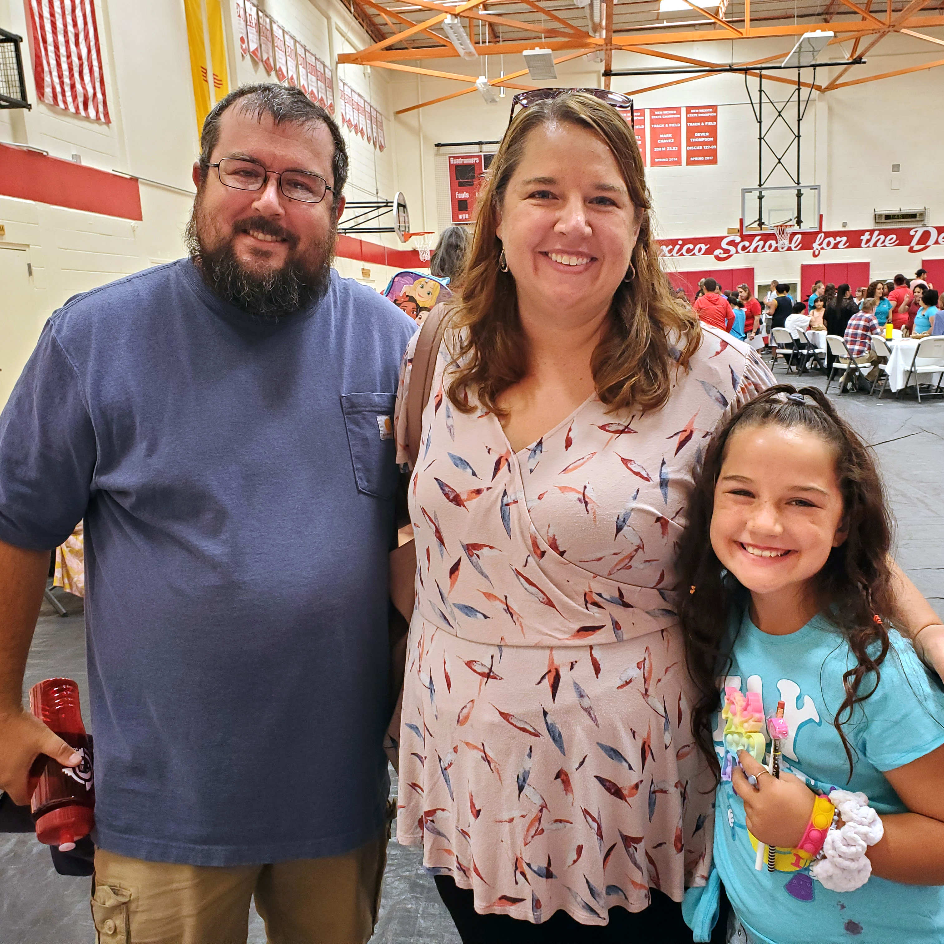 Family registering student for new schoolyear