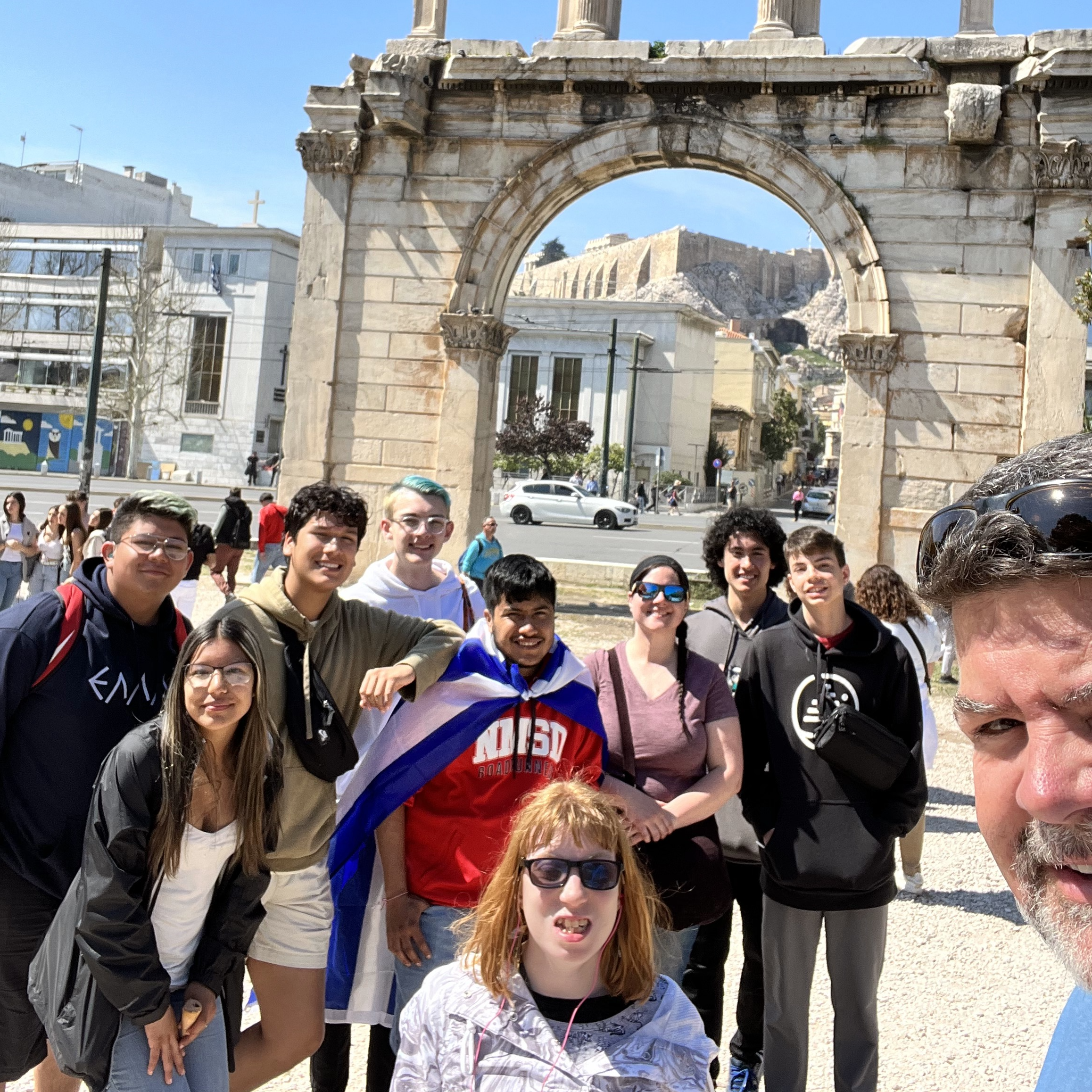 International Studies students and staff during their trip to Greece., 2023