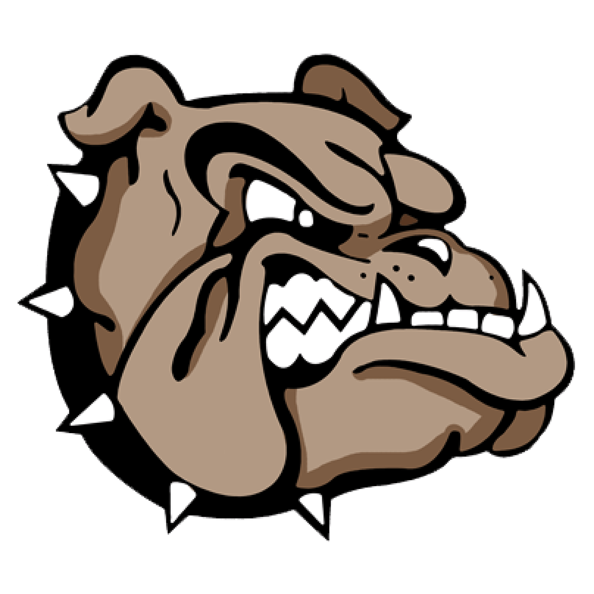 bulldog logo growling