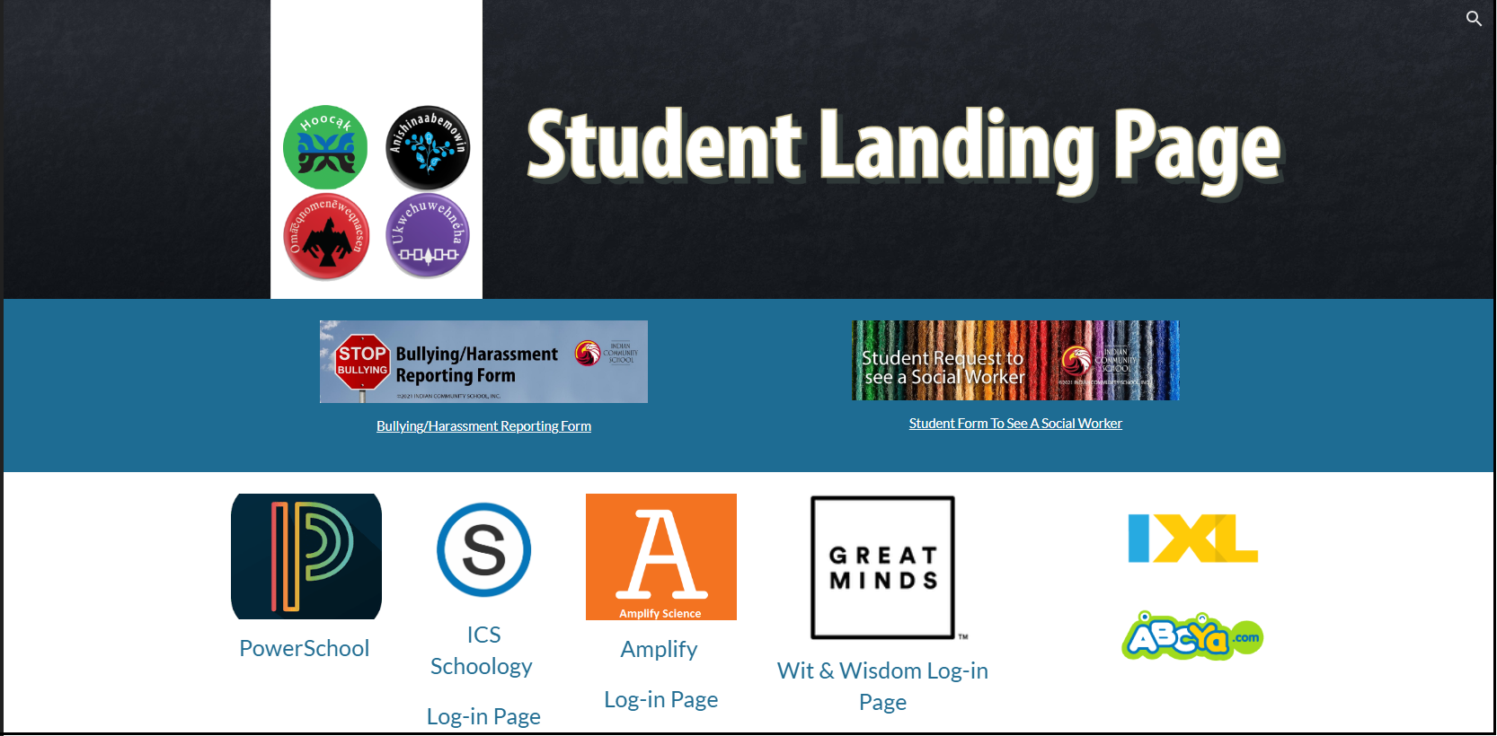 Student Landing Page