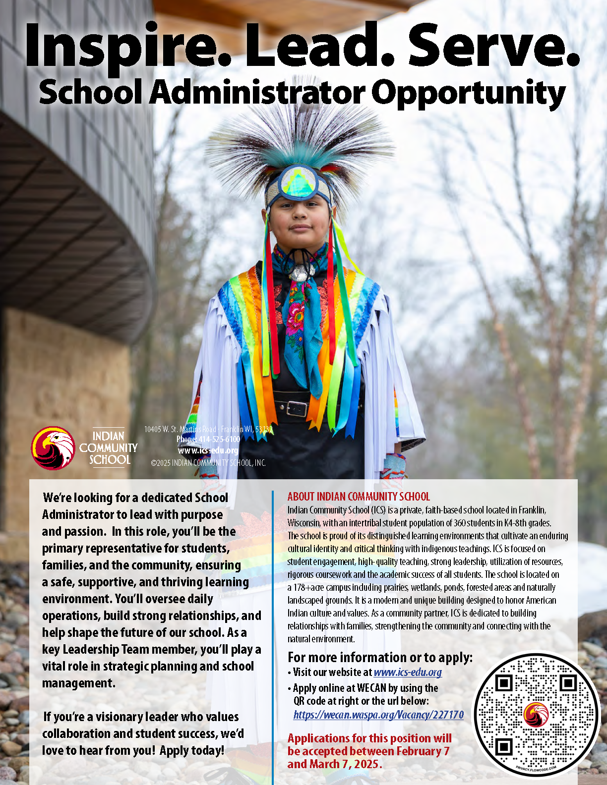 School Administrator recuitment flyer