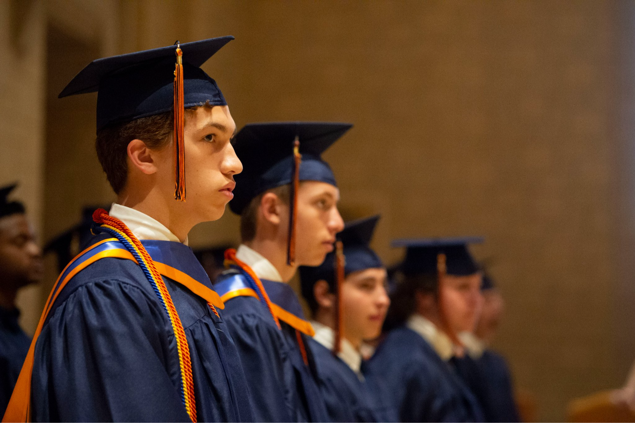 Students at graduation