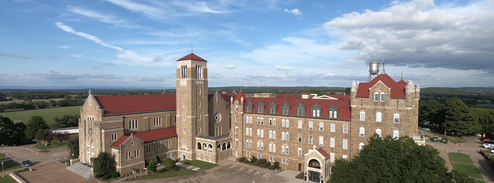 subiaco from above - named by Architectural Digest as one of the world's most beautiful boarding schools