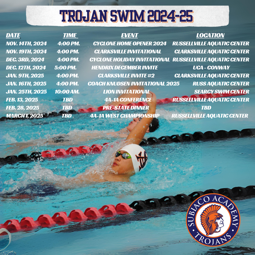 subi swimming schedule