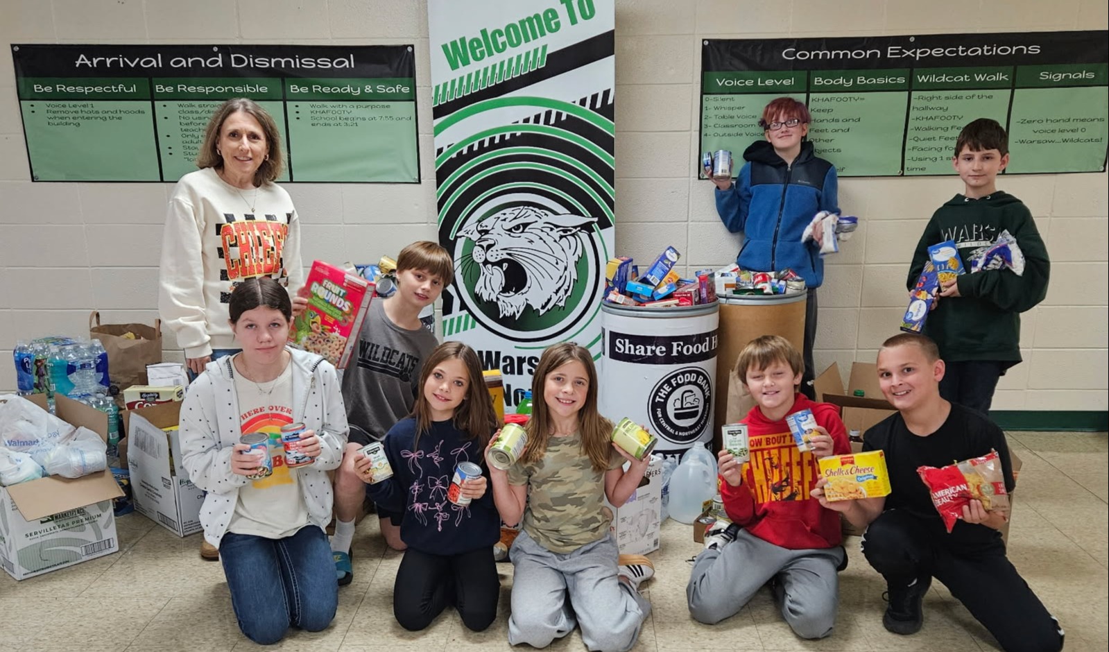 north elementary food drive