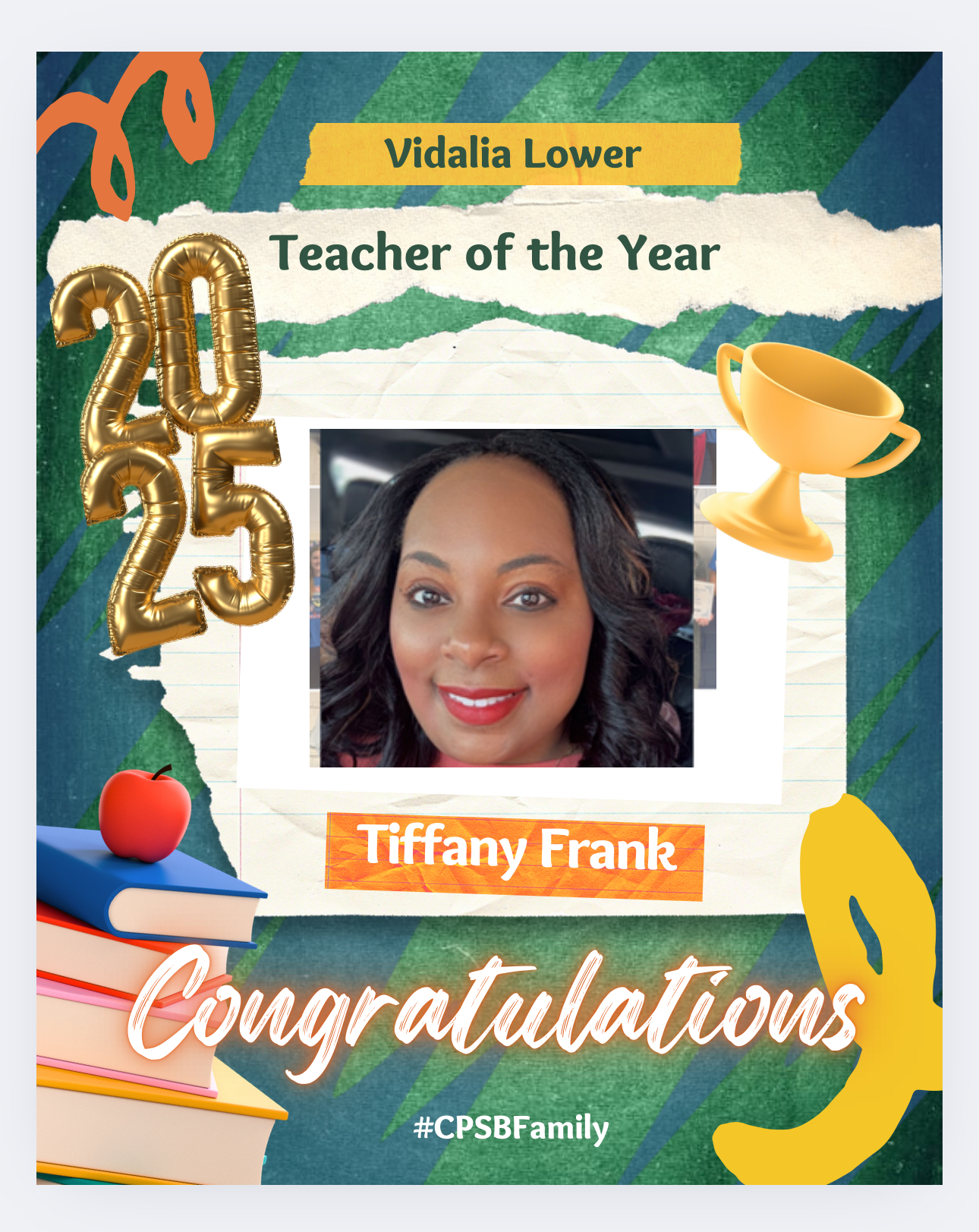 25-26  V.L.E. Teacher of the Year!