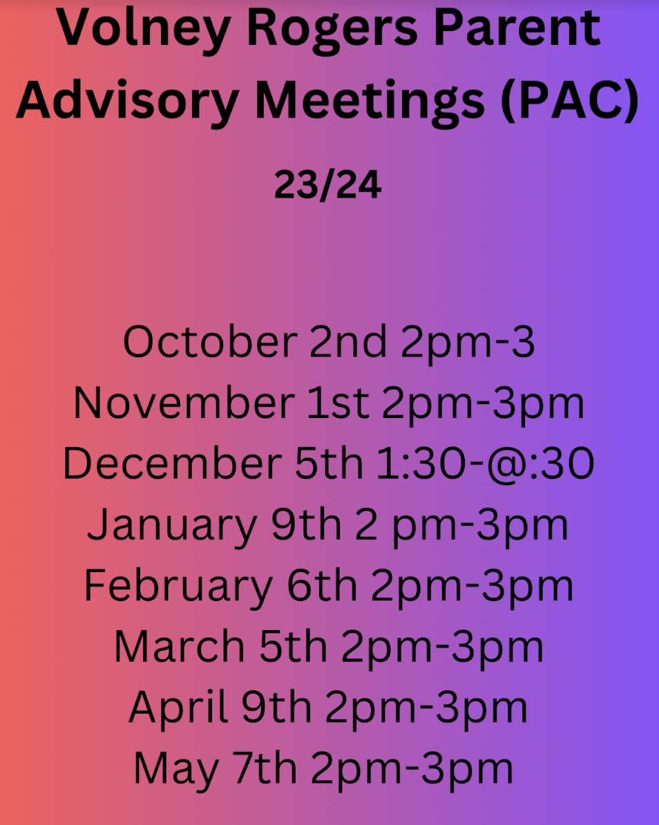 PAC Meeting Dates