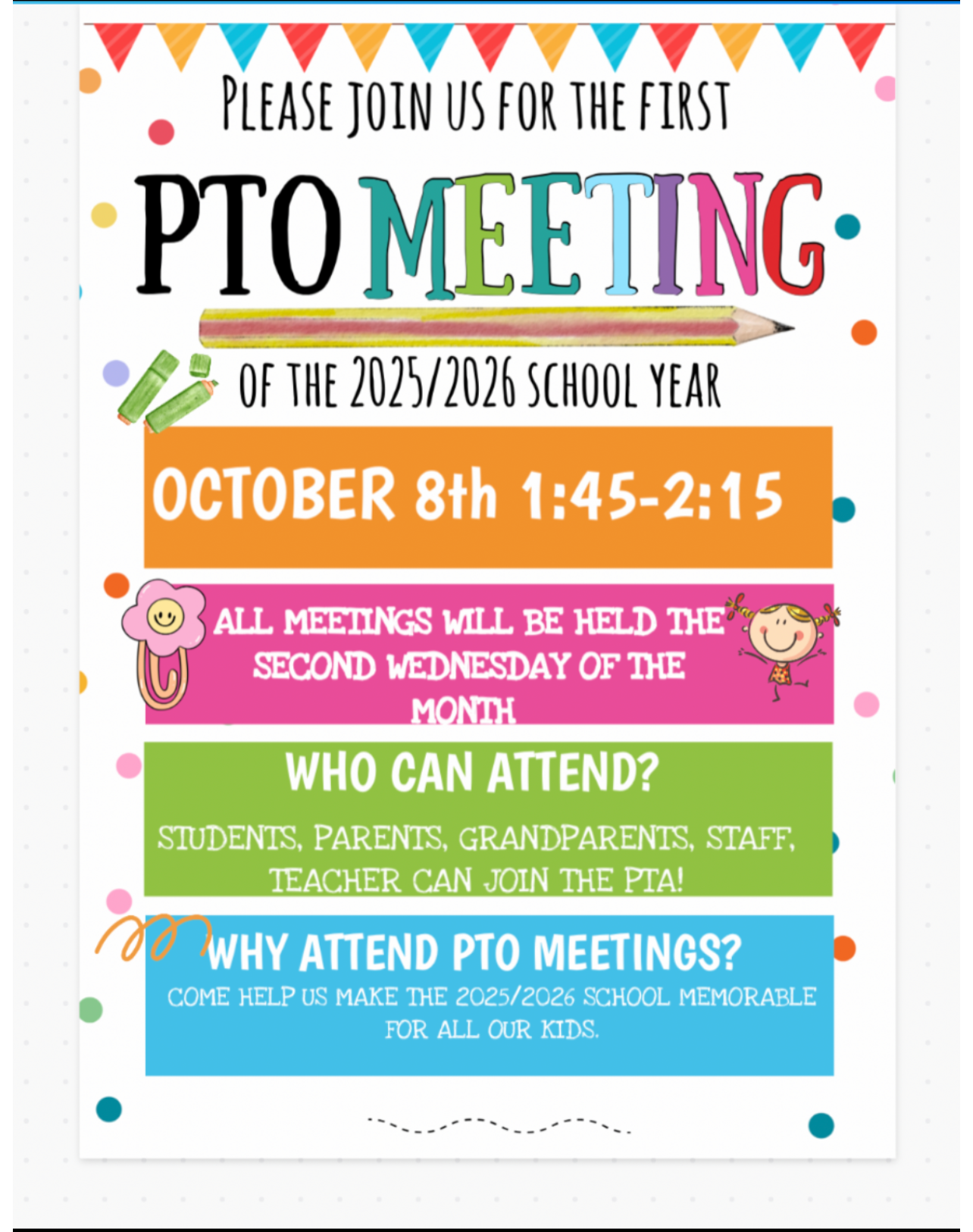 OCT PTO Meeting