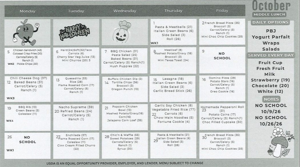 Lunch Menu