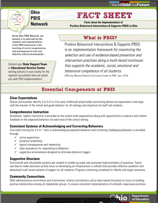 PBIS Fact Sheet