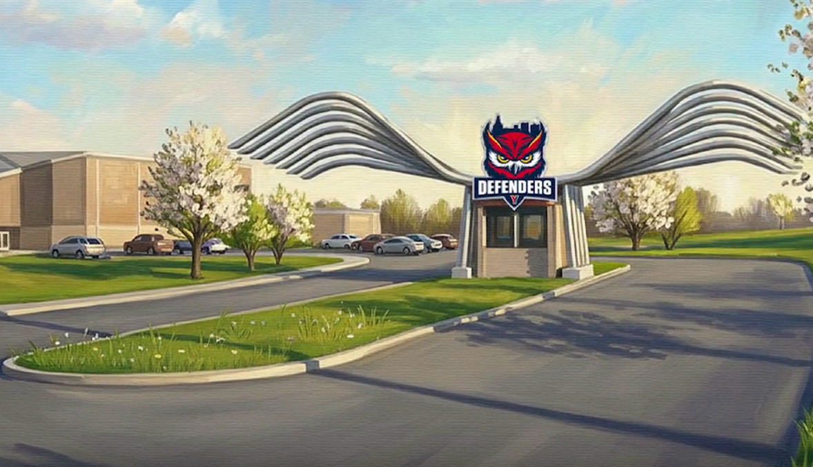 New Entrance to Youngstown High School