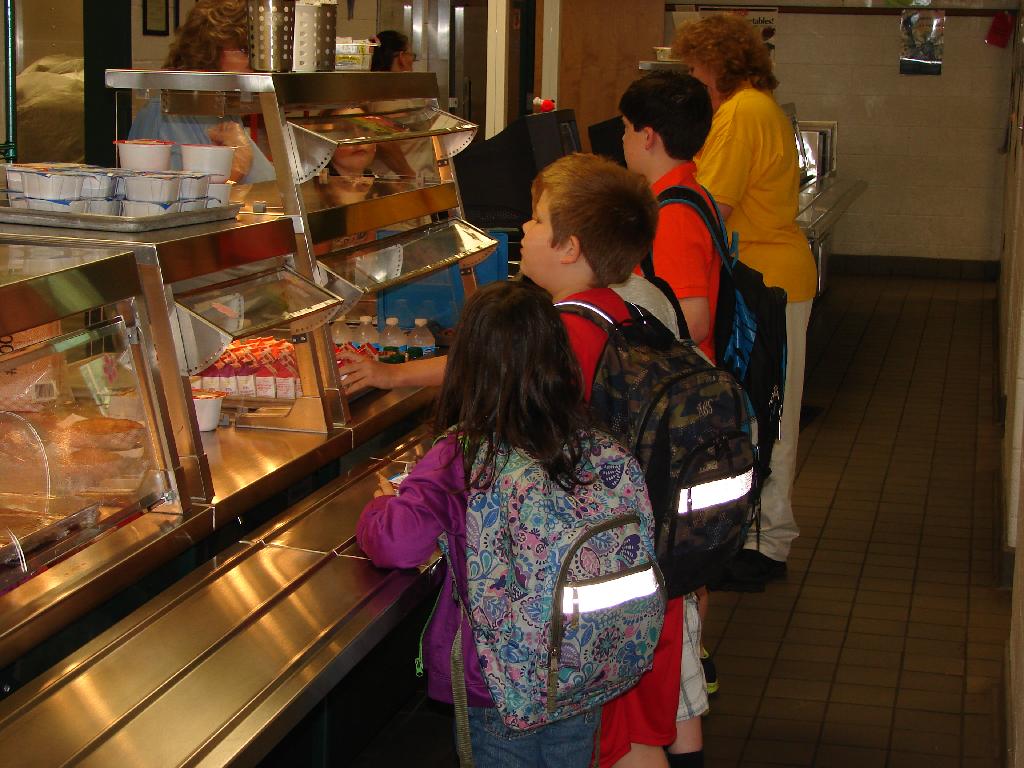 Kids in line