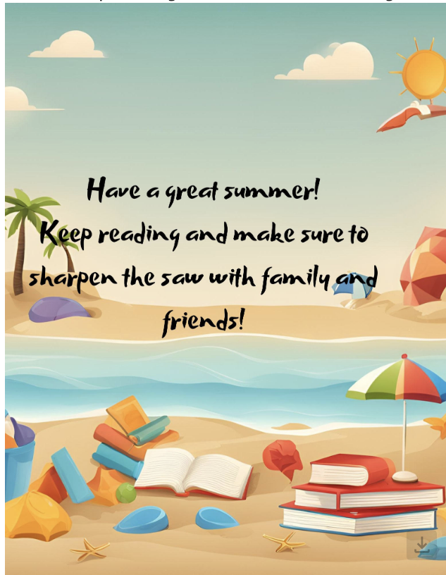 Have a great summer!