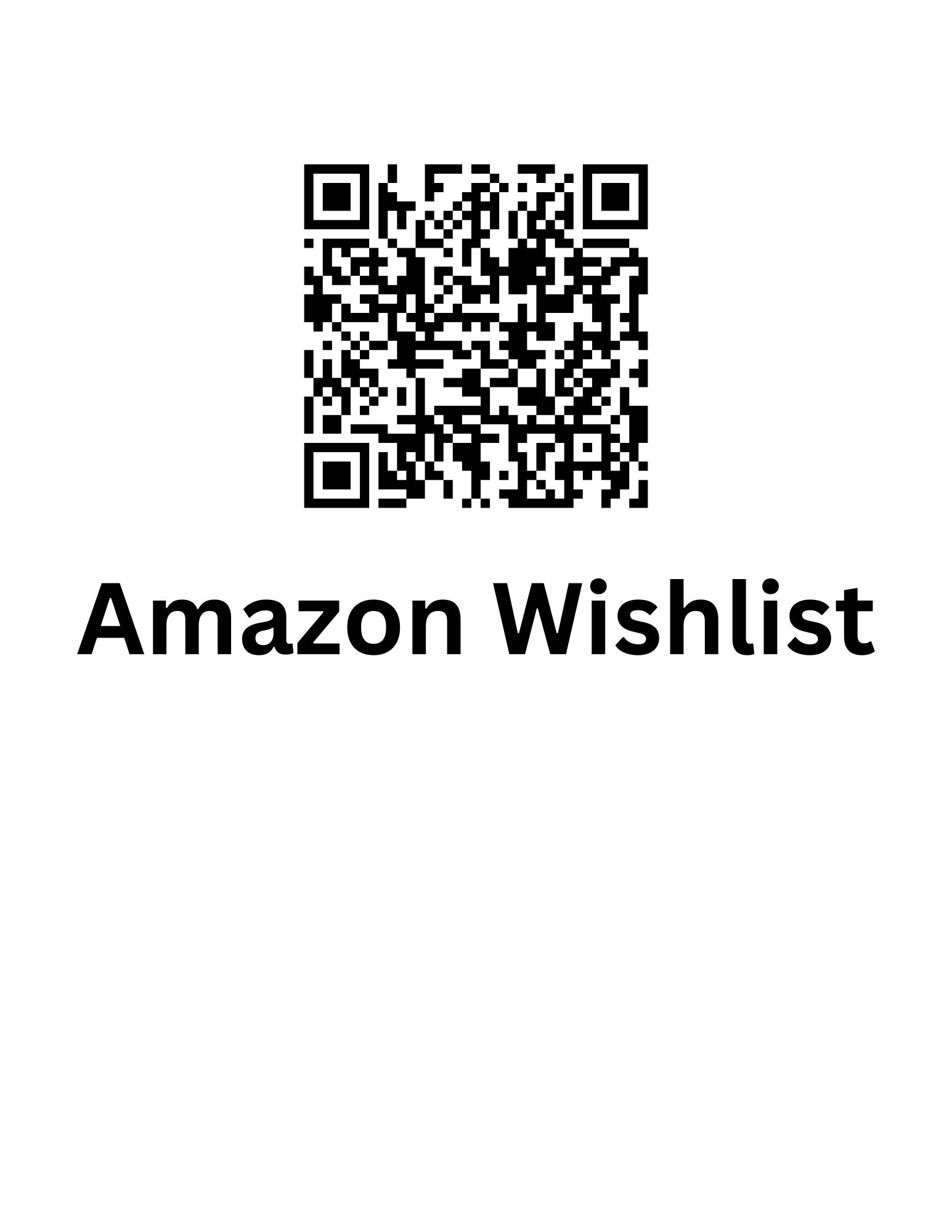 Amazon Wishlist QR Code