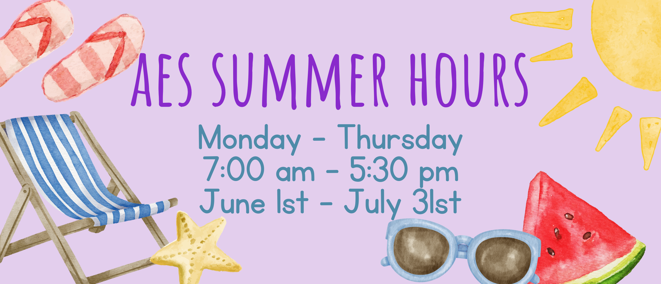 2026 AES summer hours