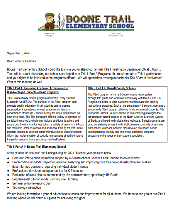 Title 1 Meeting Invitation- ENG