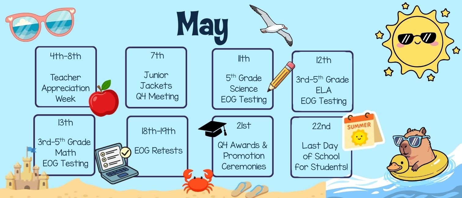 May Schedule 