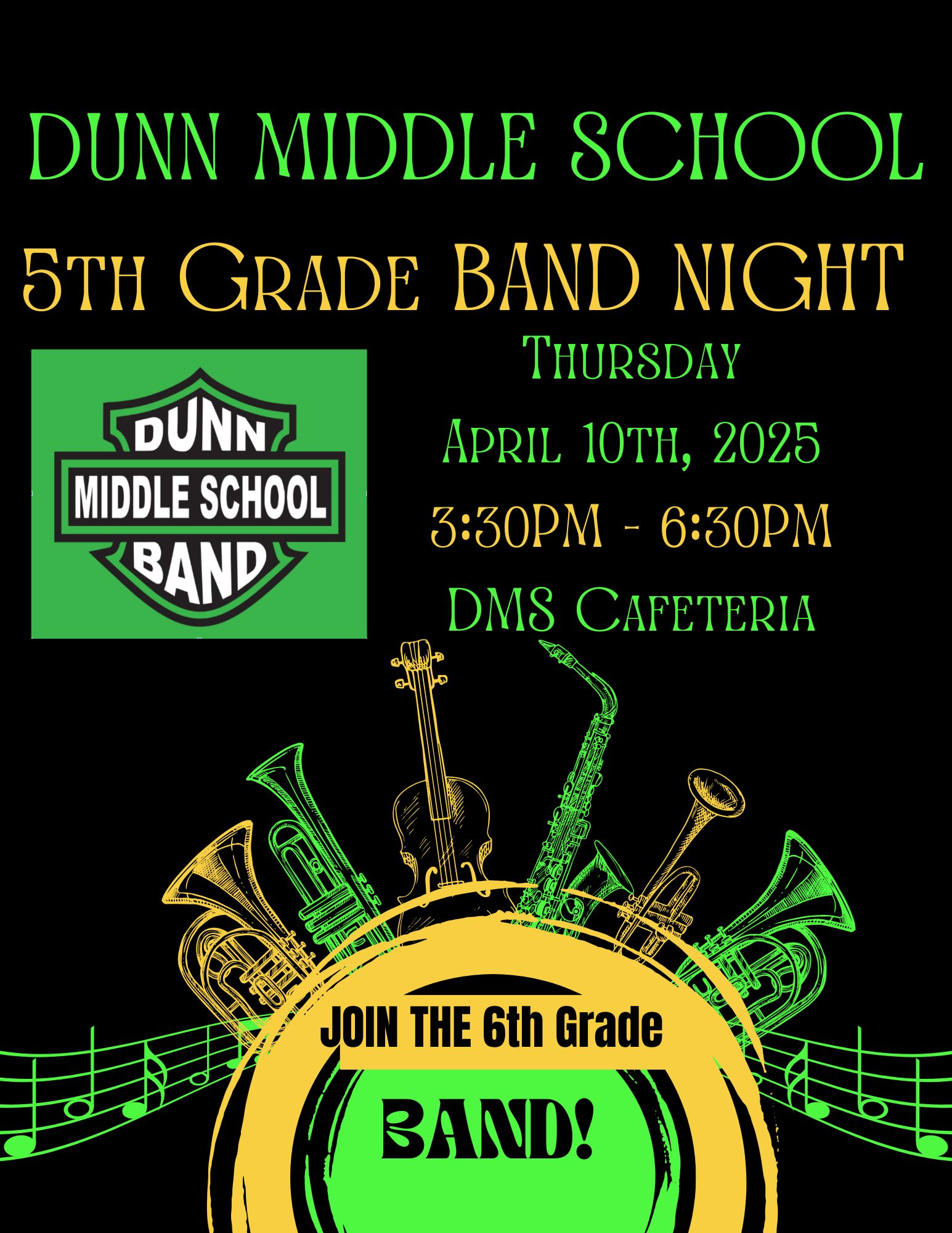 5th grade band night 2025
