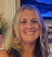 Smiling woman in car