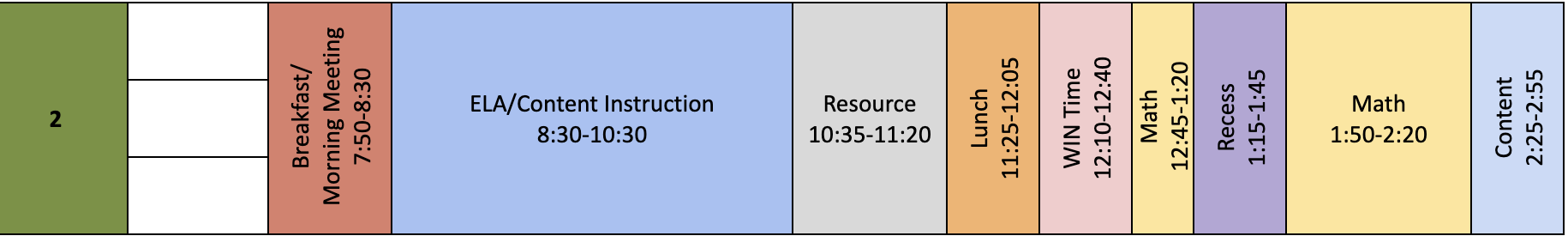 Schedule