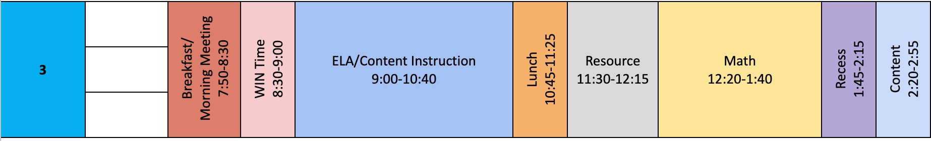 Schedule