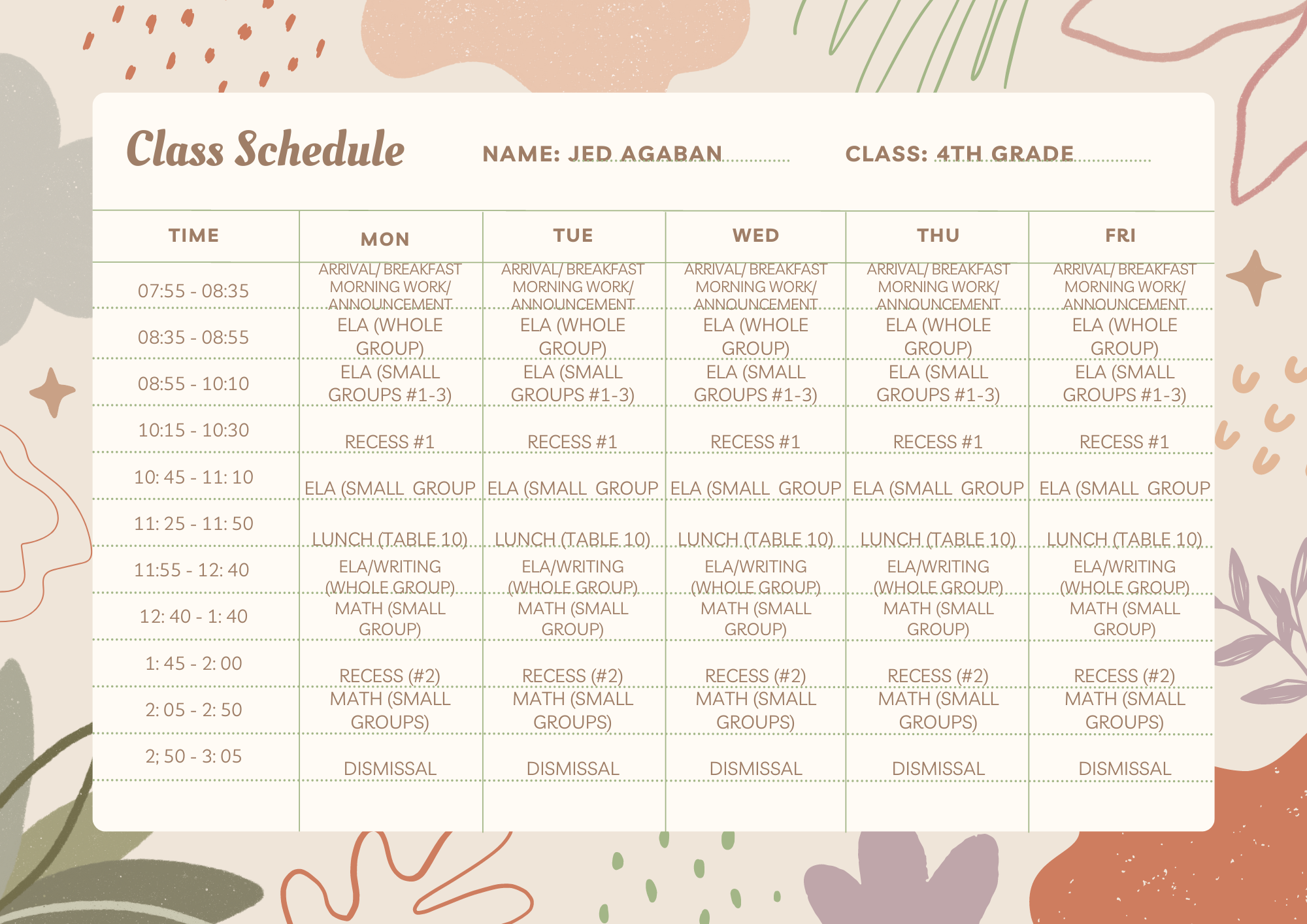 Agaban, Jed LillingtonShawtown Elementary School