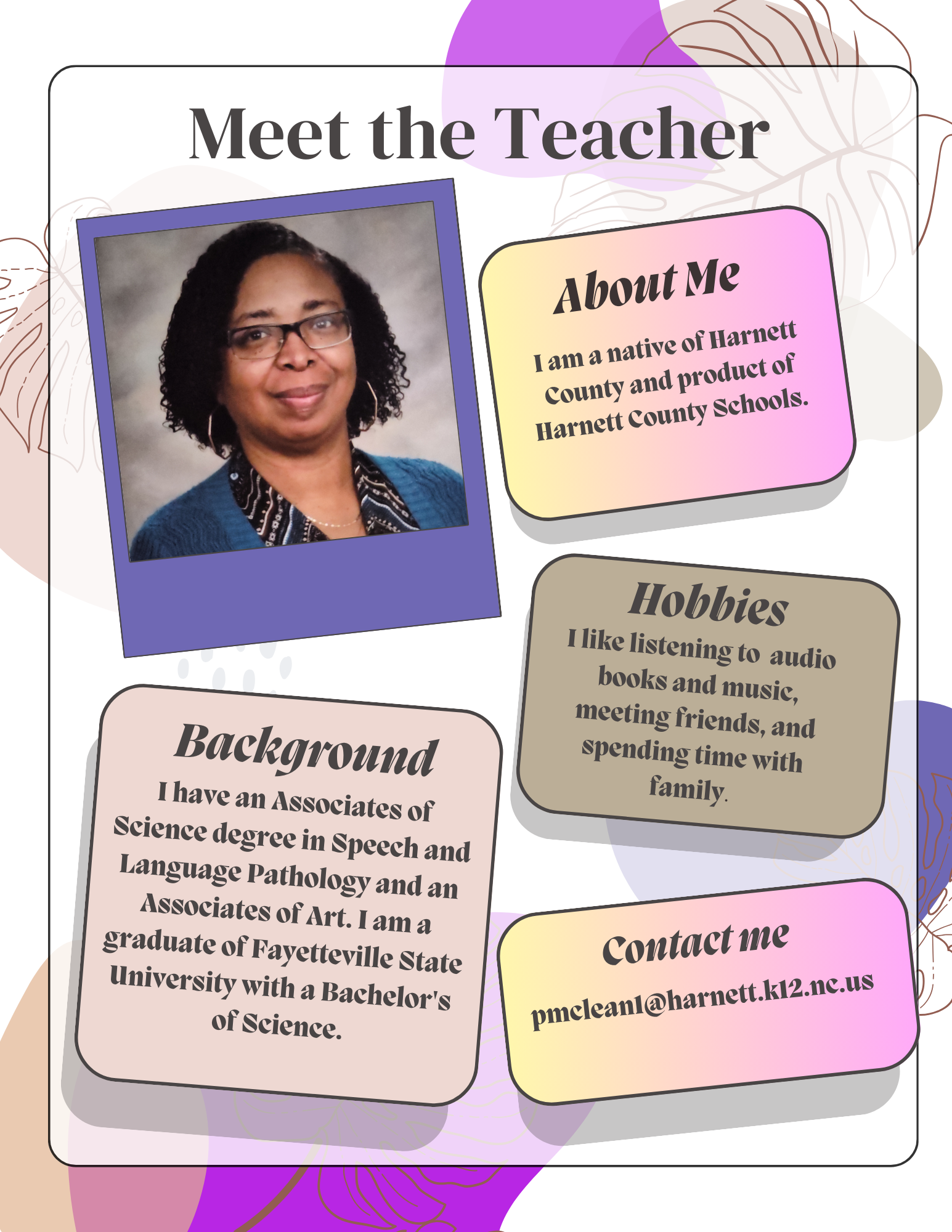 About Ms. McLean 2