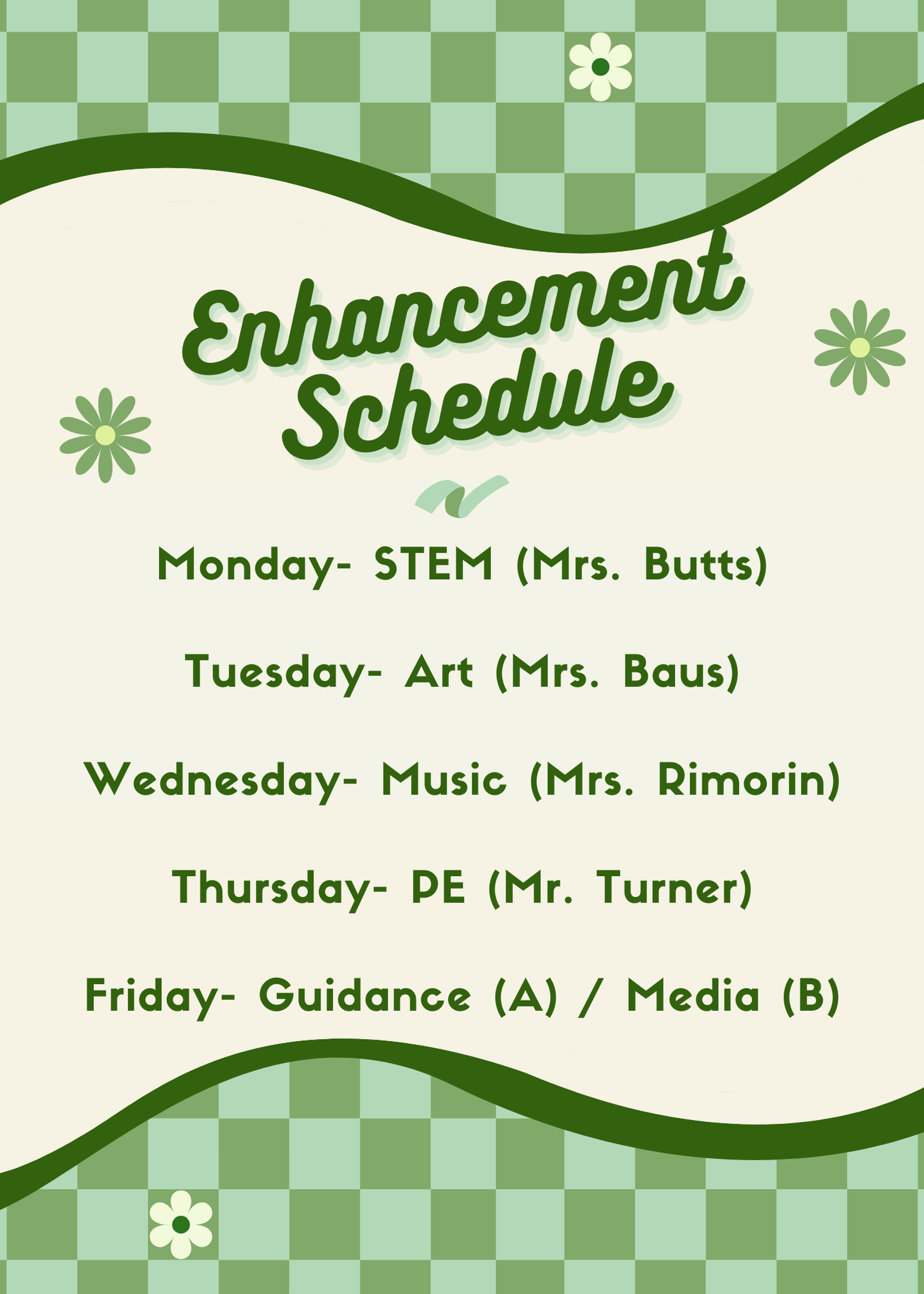 enhancement schedule