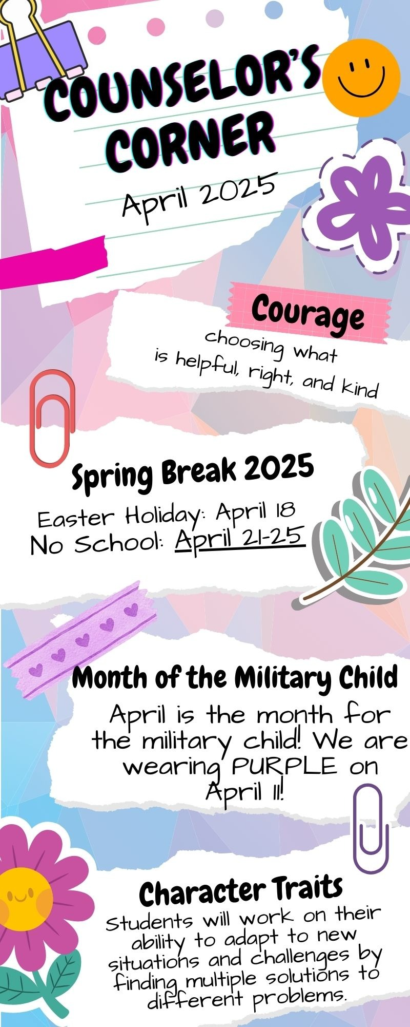 Counseling Corner April