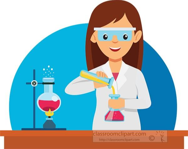 chemistry teacher illustration