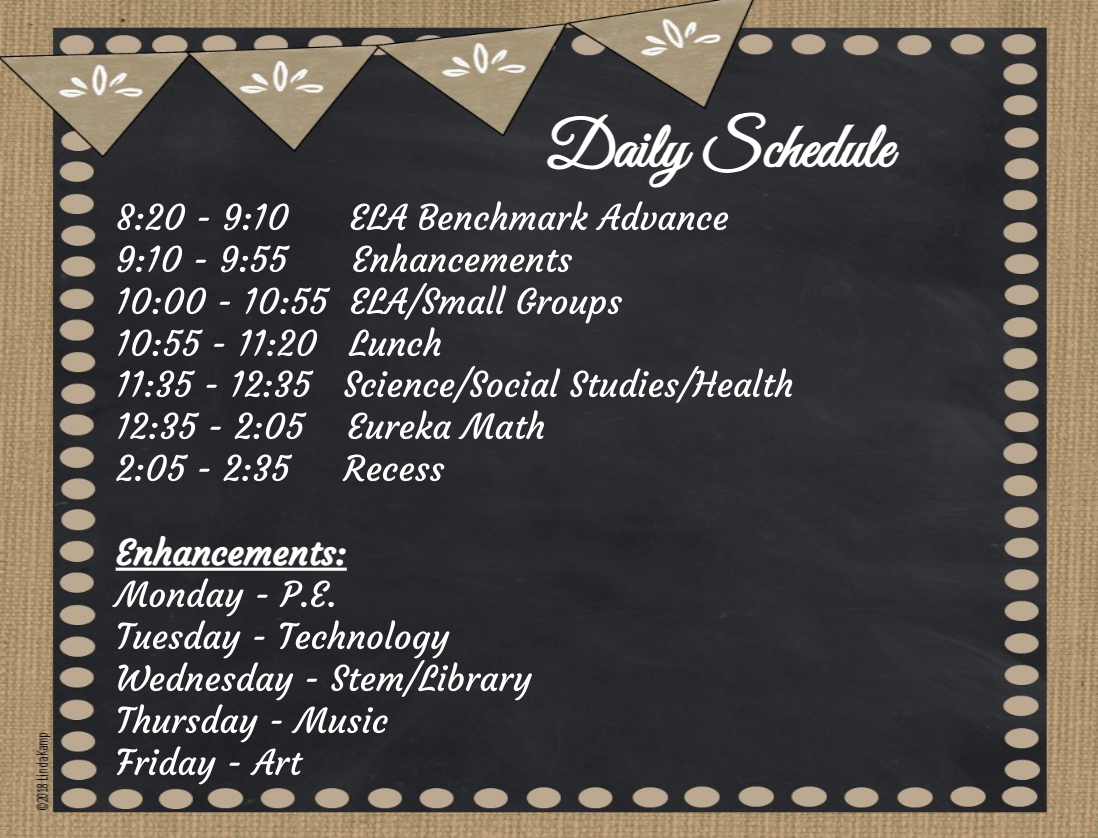 Schedule