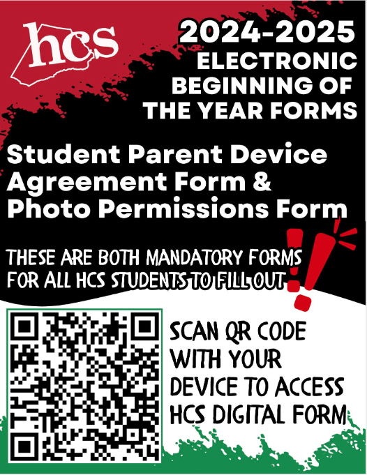 HCS Annual Parent/Student Tech Agreement + Photo Permission