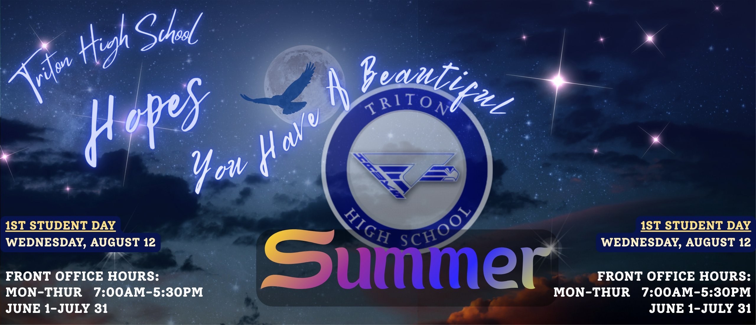 THS Summer Hours