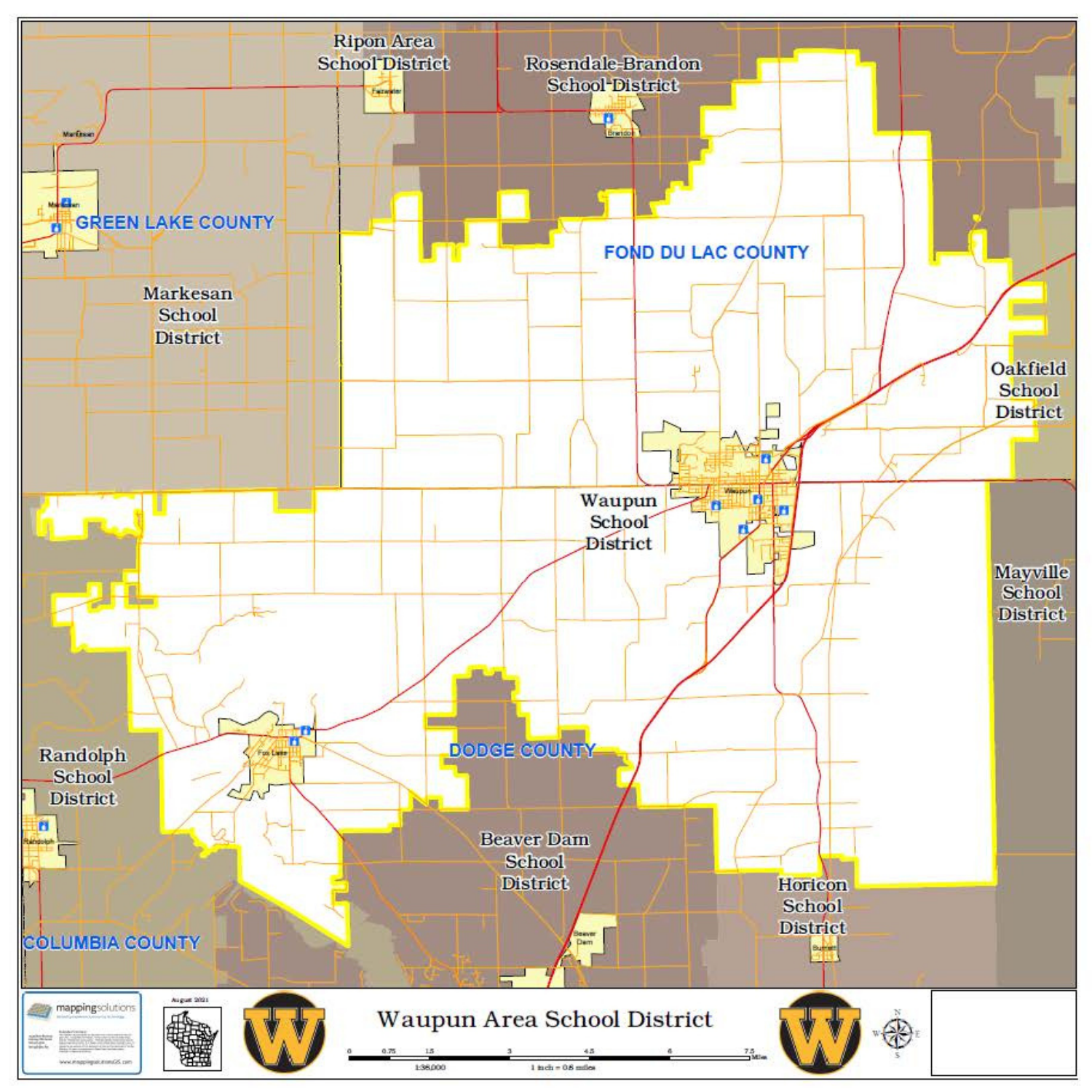 WASD District Map 2021