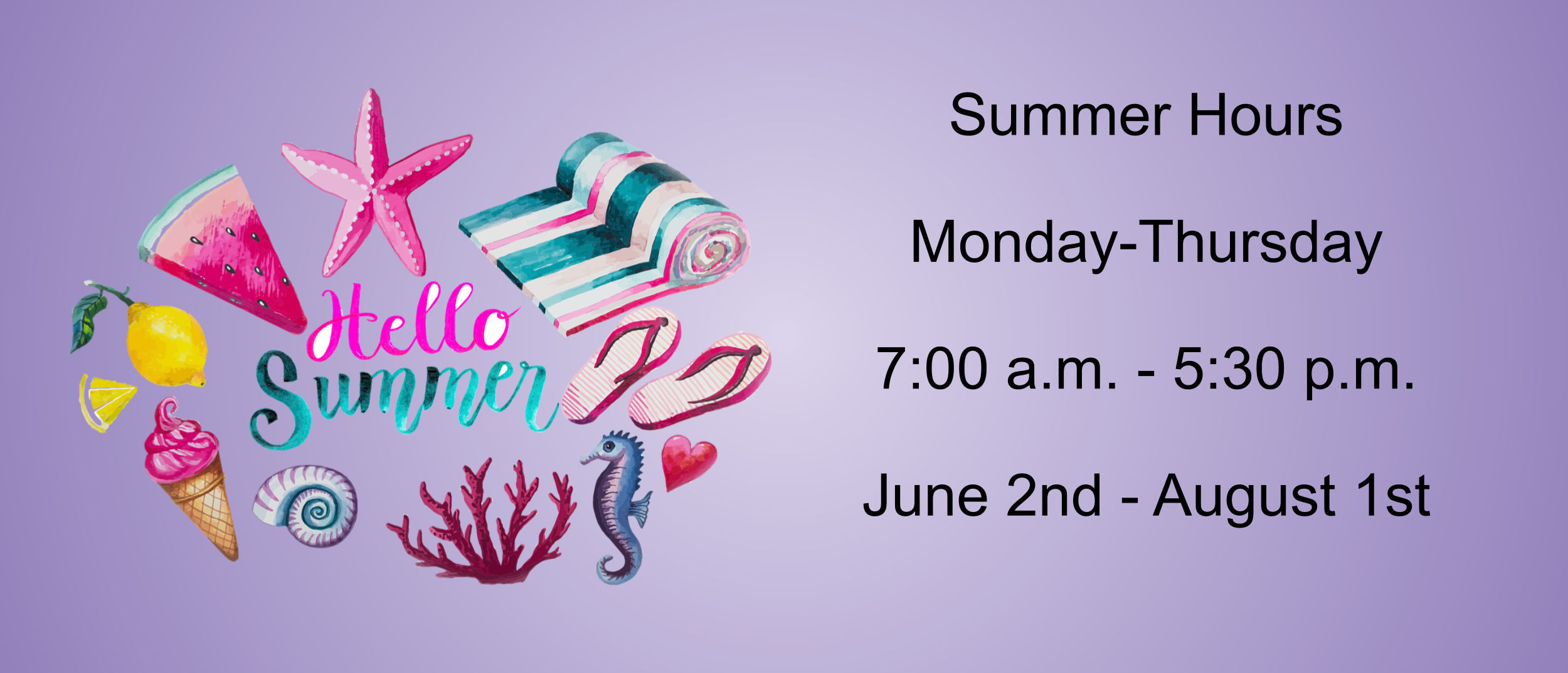 summer hours