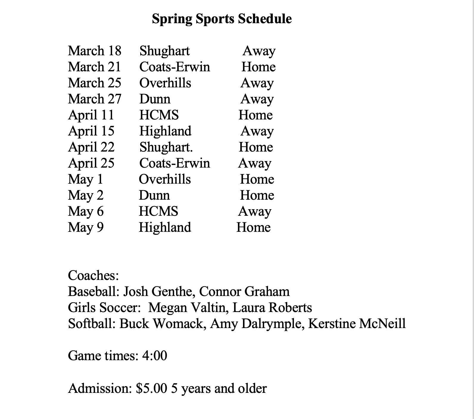 game-schedules-western-harnett-middle-school