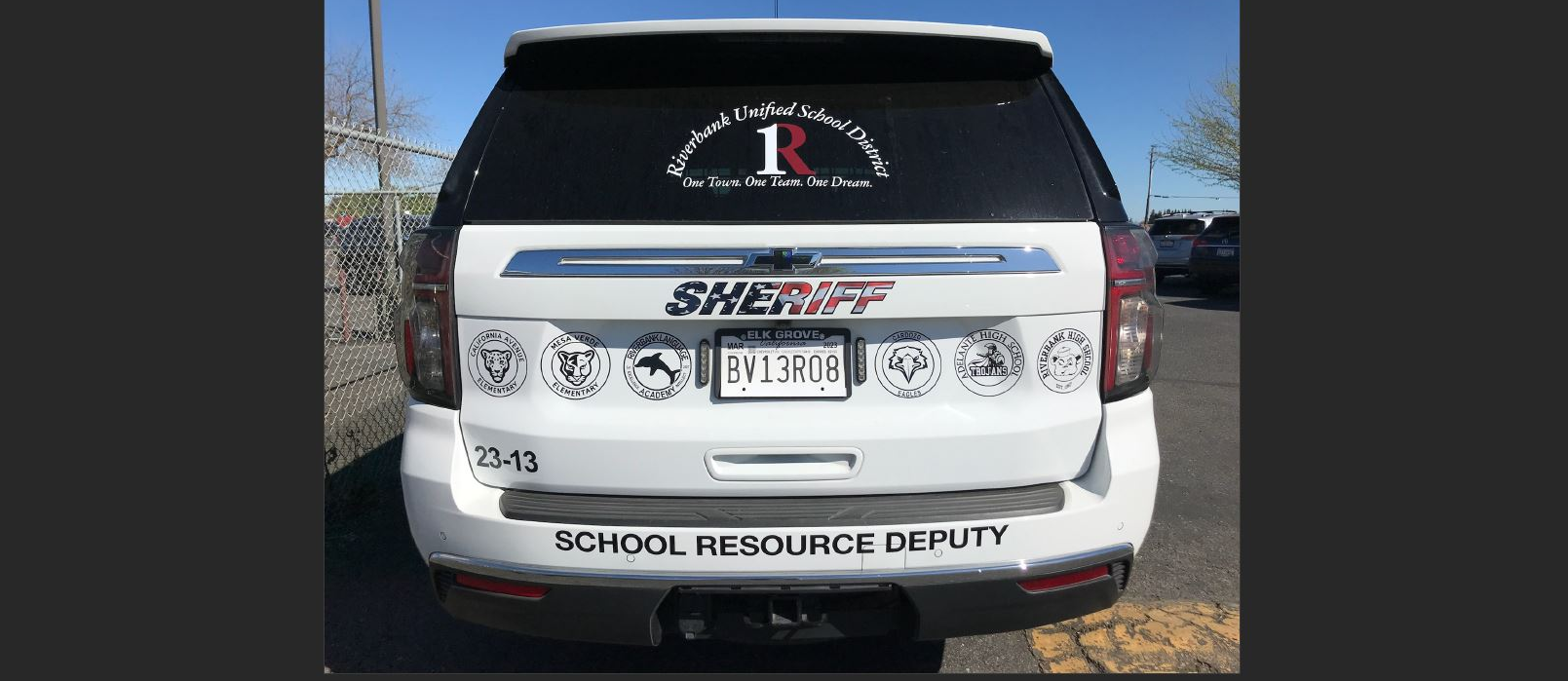 School Resource Officer's vehicle