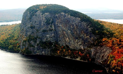 Moosehead Lake Mount Kineo in fall