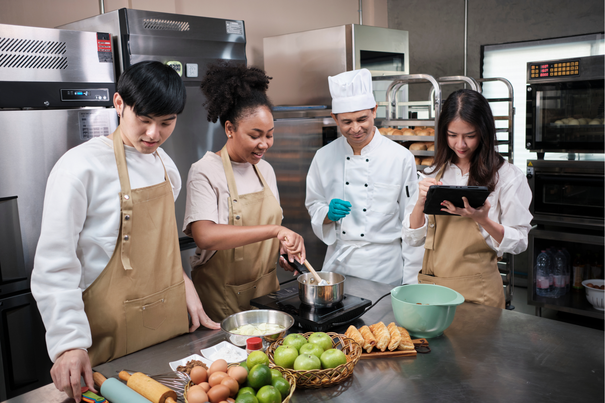 Students Learn How to Cook from Master Chef