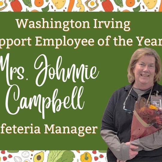 Washington Irving support employee of the year