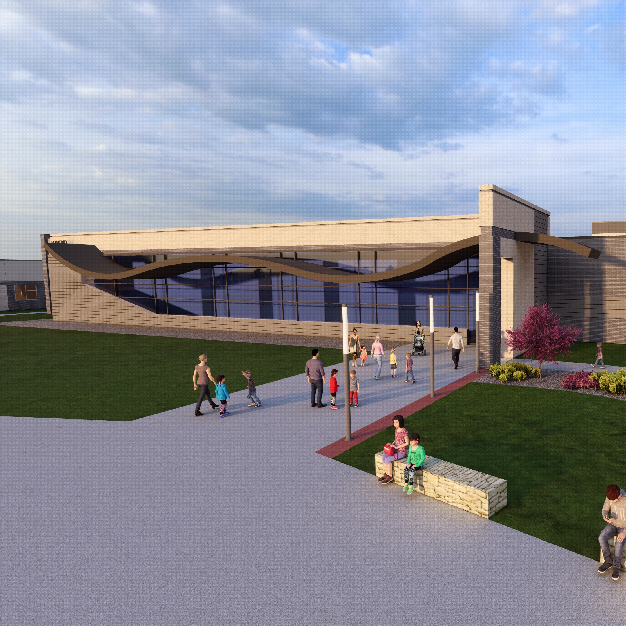 rendering of new Edmond elementary school