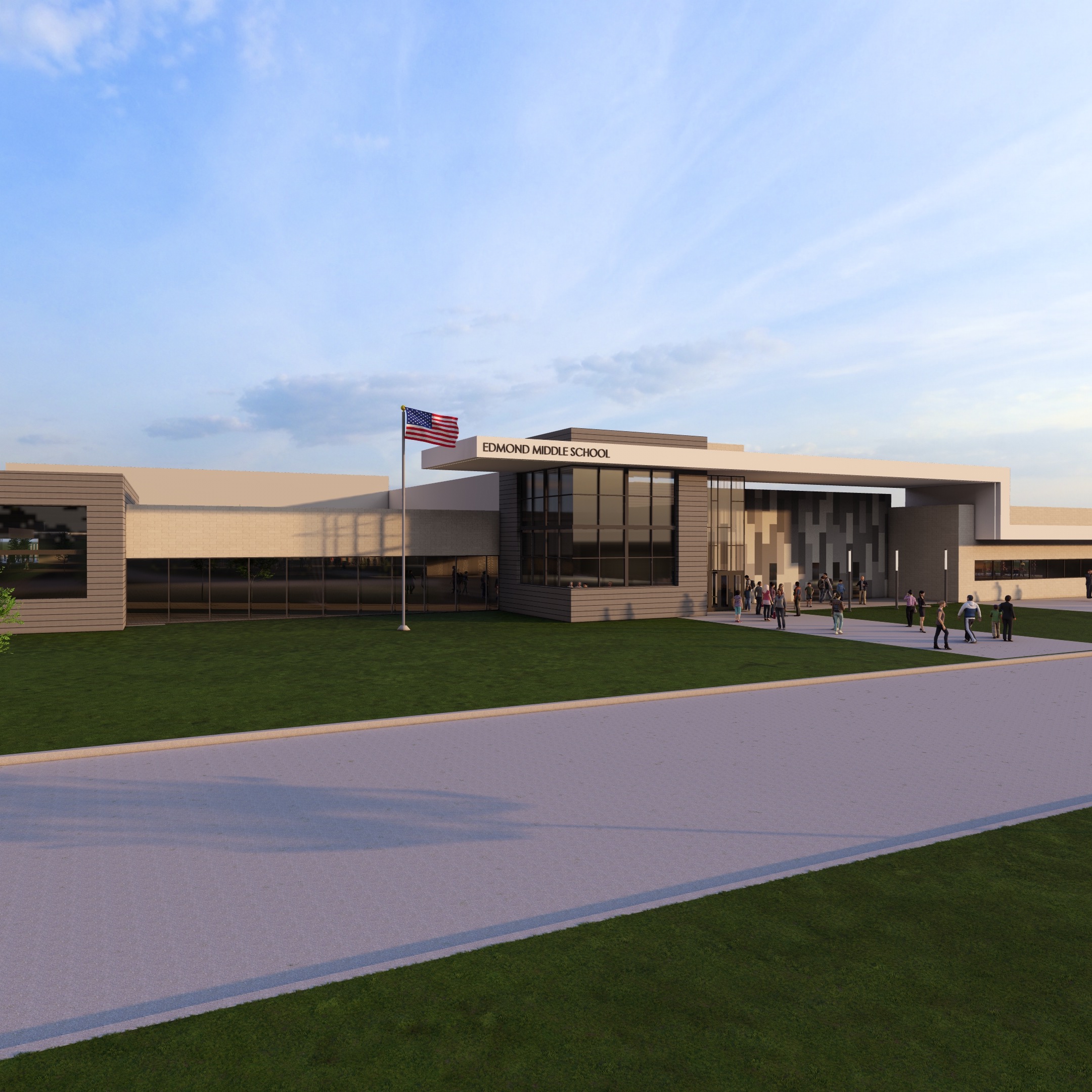 rendering of new Edmond middle school