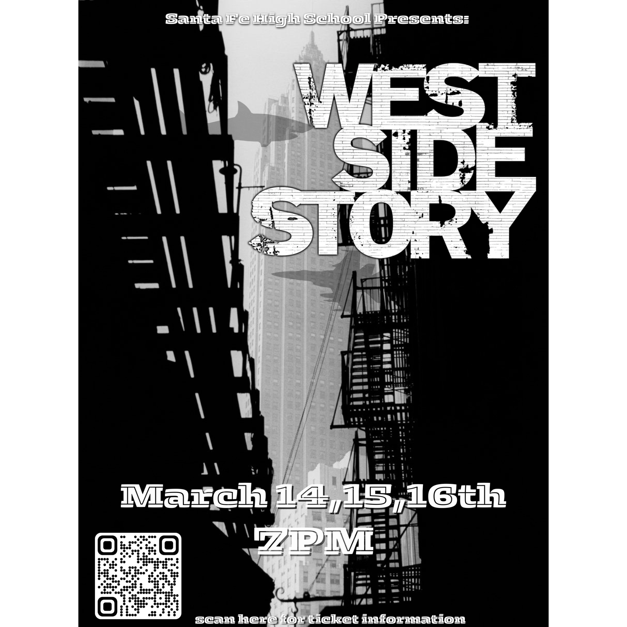 west side story march 14, 15, 16 7pm