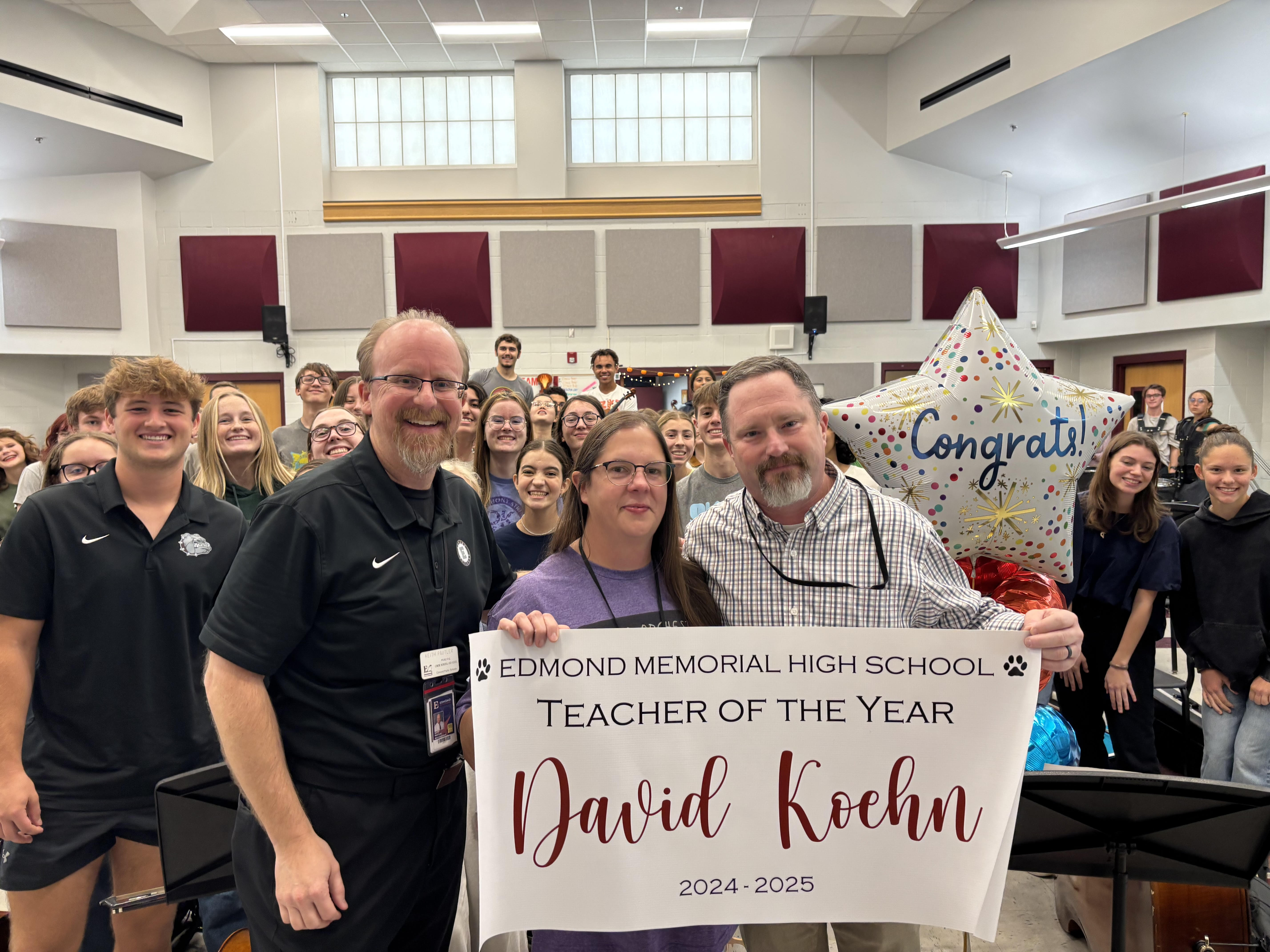 David Koehn, Edmond Memorial High School Teacher of the Year, Orchestra