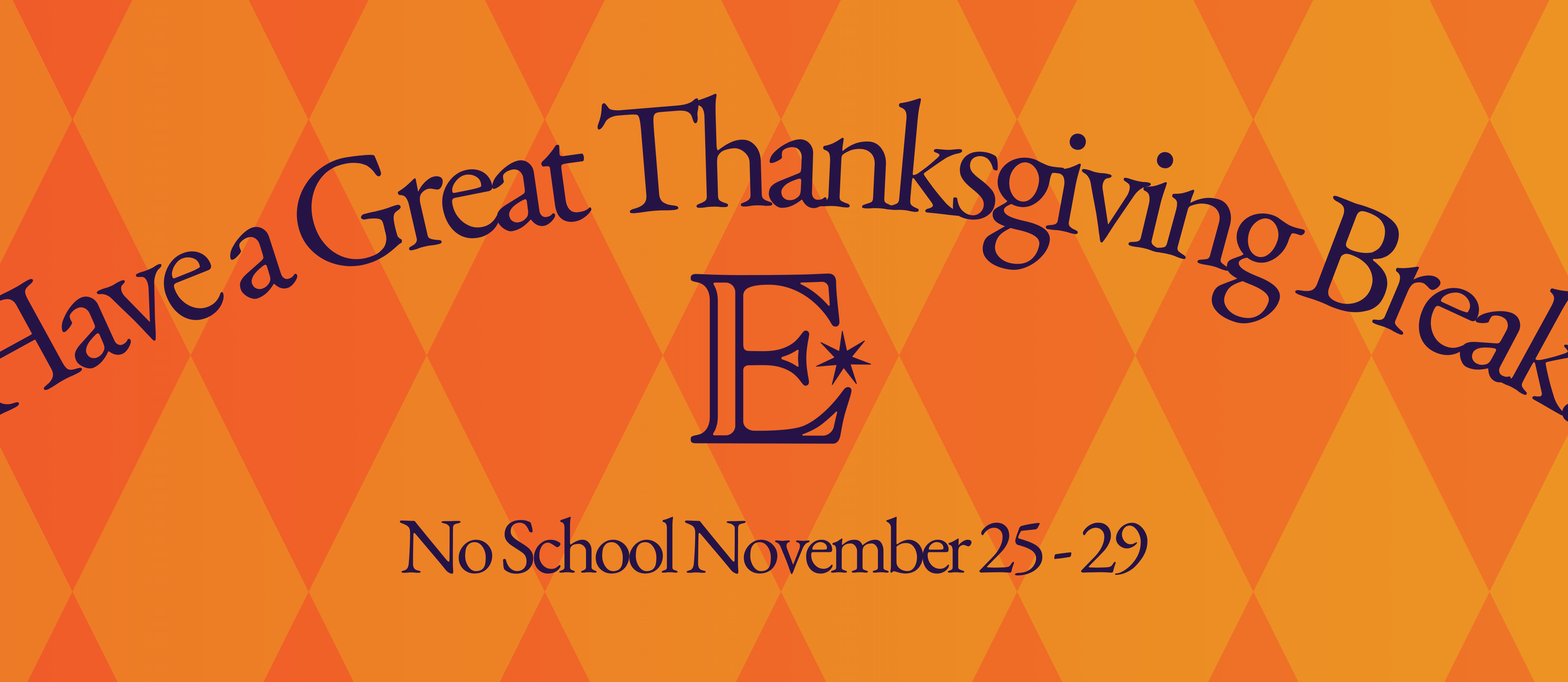 thanksgiving break no school november 25-29