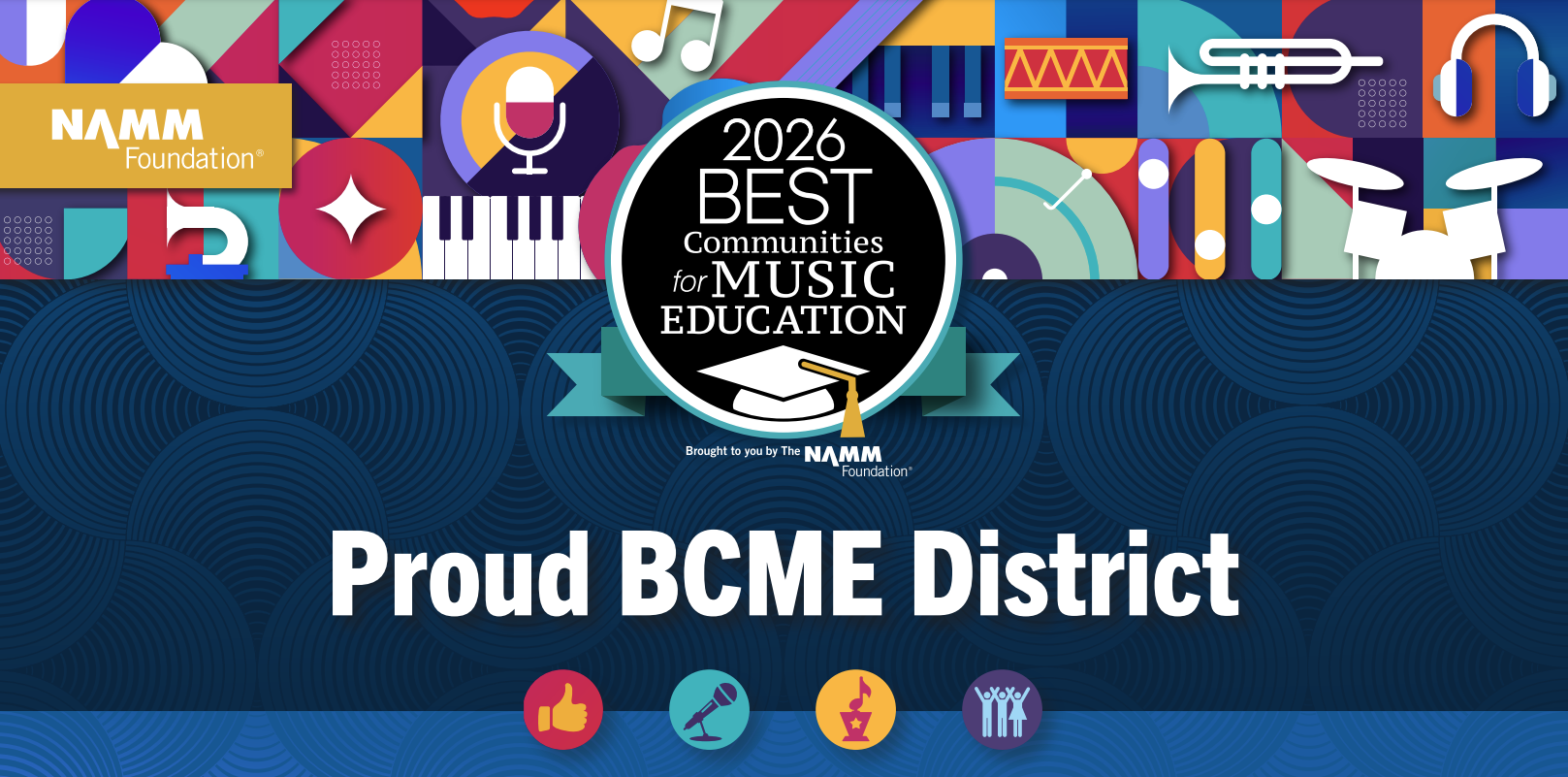 Best Community for Music Education Banner